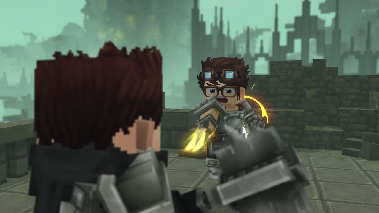 An in-development image of blocky RPG Hytale from July 2021.