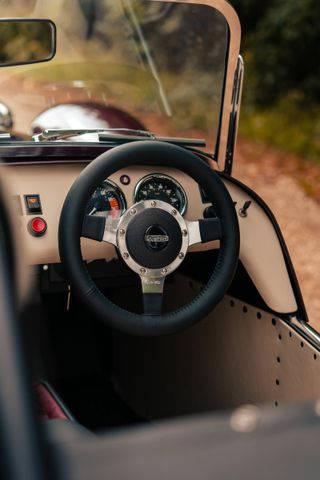 The Caterham Super Seven 600's spartan cabin