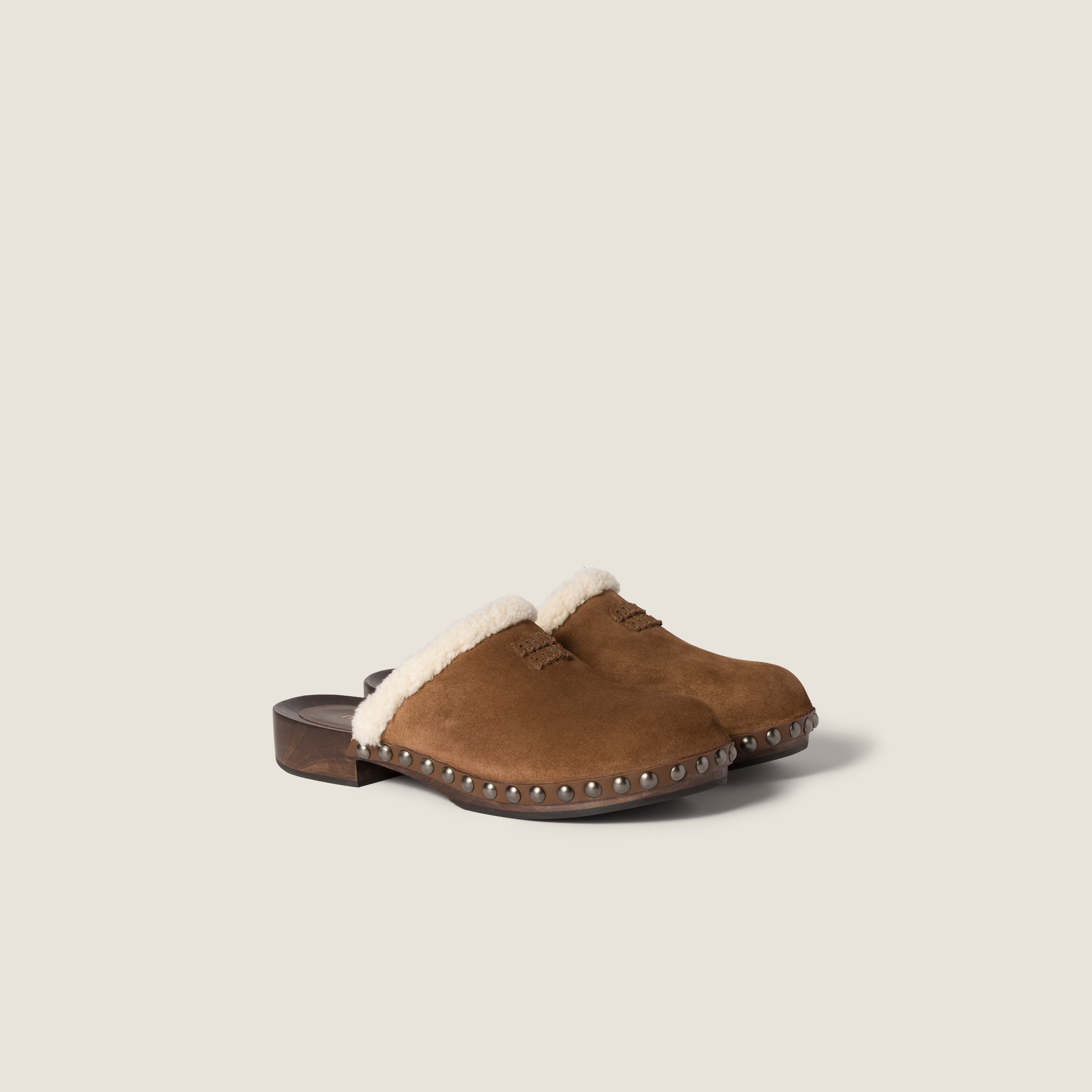 Suede Clogs