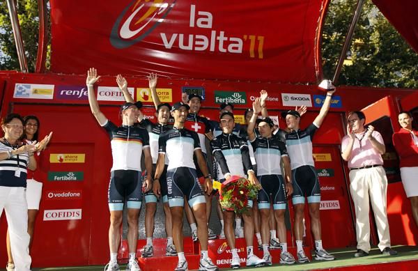 Leopard Trek claimed the victory in the team time trial