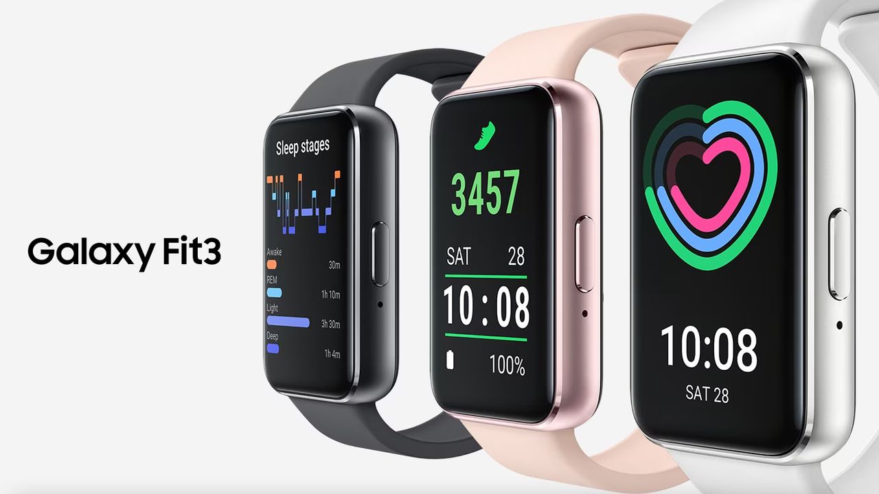 The Samsung Galaxy Fit 3 fitness tracker