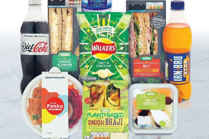 various products featured in the ASDA meal deal range