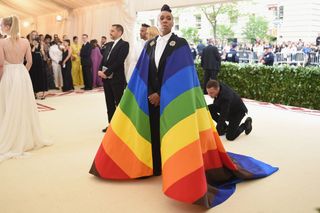 new york, ny may 07 actor lena waithe attends the heavenly bodies fashion the catholic imagination costume institute gala at the metropolitan museum of art on may 7, 2018 in new york city photo by jason kempingetty images