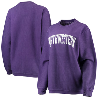 Purple Northwestern University sweatshirt