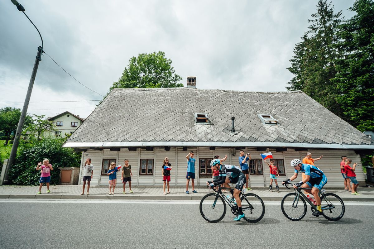 The breakaway early in the stage