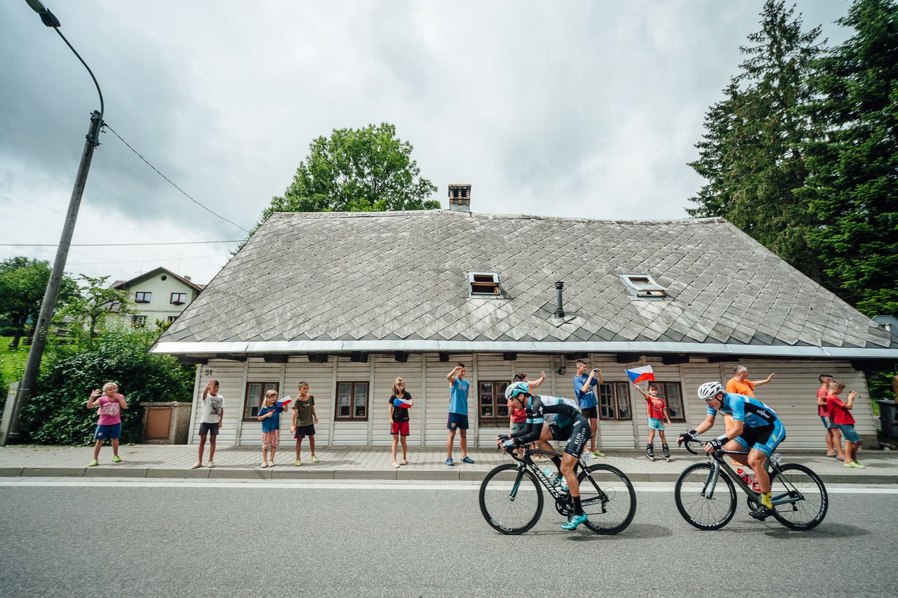 The breakaway early in the stage