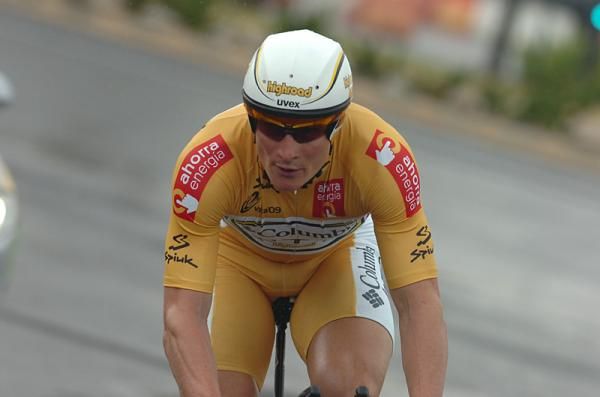 German Andr&eacute; Greipel (Columbia-HTC) lost his race lead in the 30km time trial.