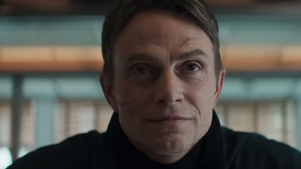 A close up of Wilson Bethel in Daredevil: Born Again.