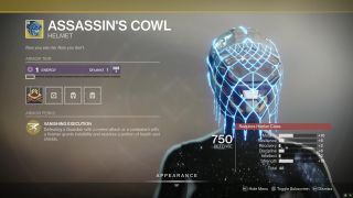 New Hunter helmet for any subclass that synergises with finisher moves.