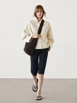 Massimo Dutti cropped jacket 