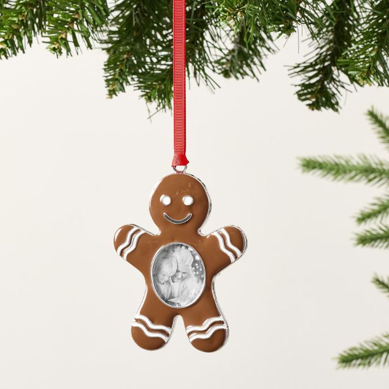 gingerbread photo frame Christmas tree ornament