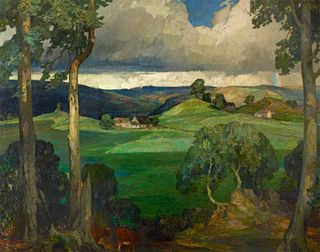 The Prince of Wales' favourite painting, Storiths in Wharfedale on The Bolton Abbey Estate by Reginald ‘Rex’ Vicat Cole.