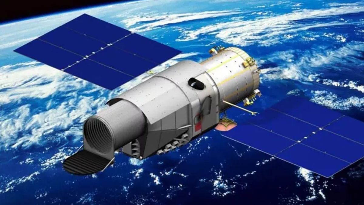 Artist&#039;s depiction of the China Space Station Telescope.