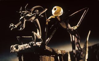 A still from the movie The Nightmare Before Christmas