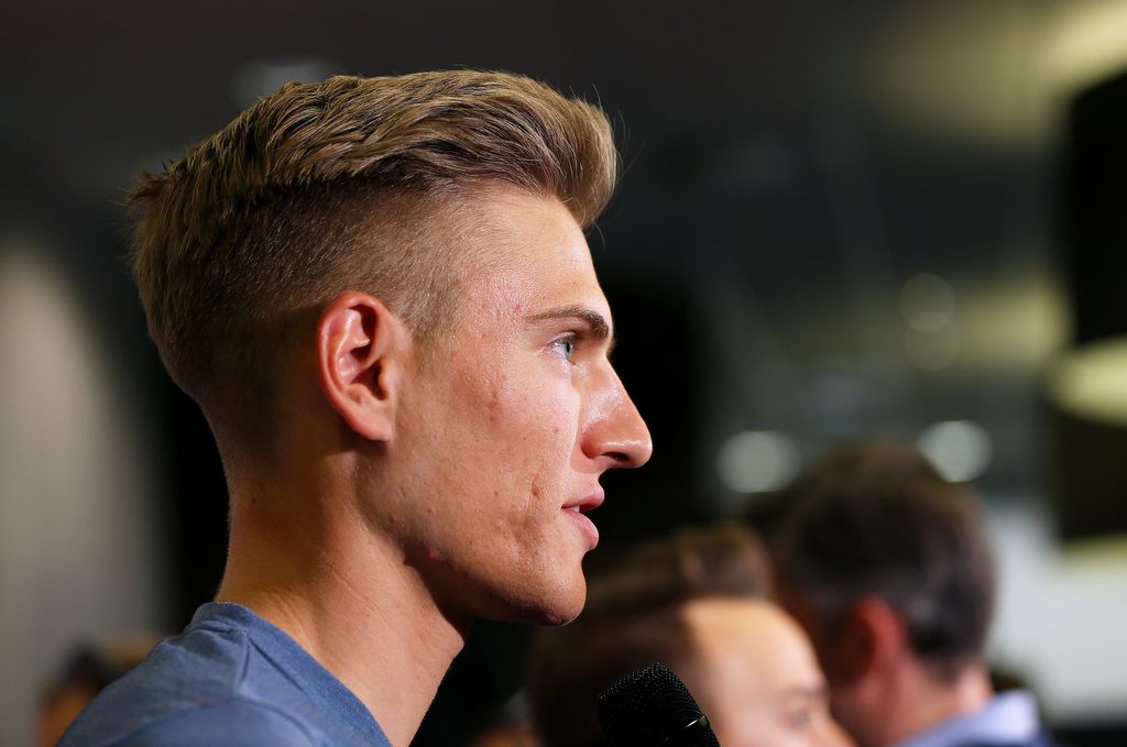 Marcel Kittel with a fresh haircut ahead of the Giro