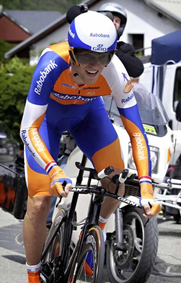 Lars Boom (Rabobank) dealt well with the climb.