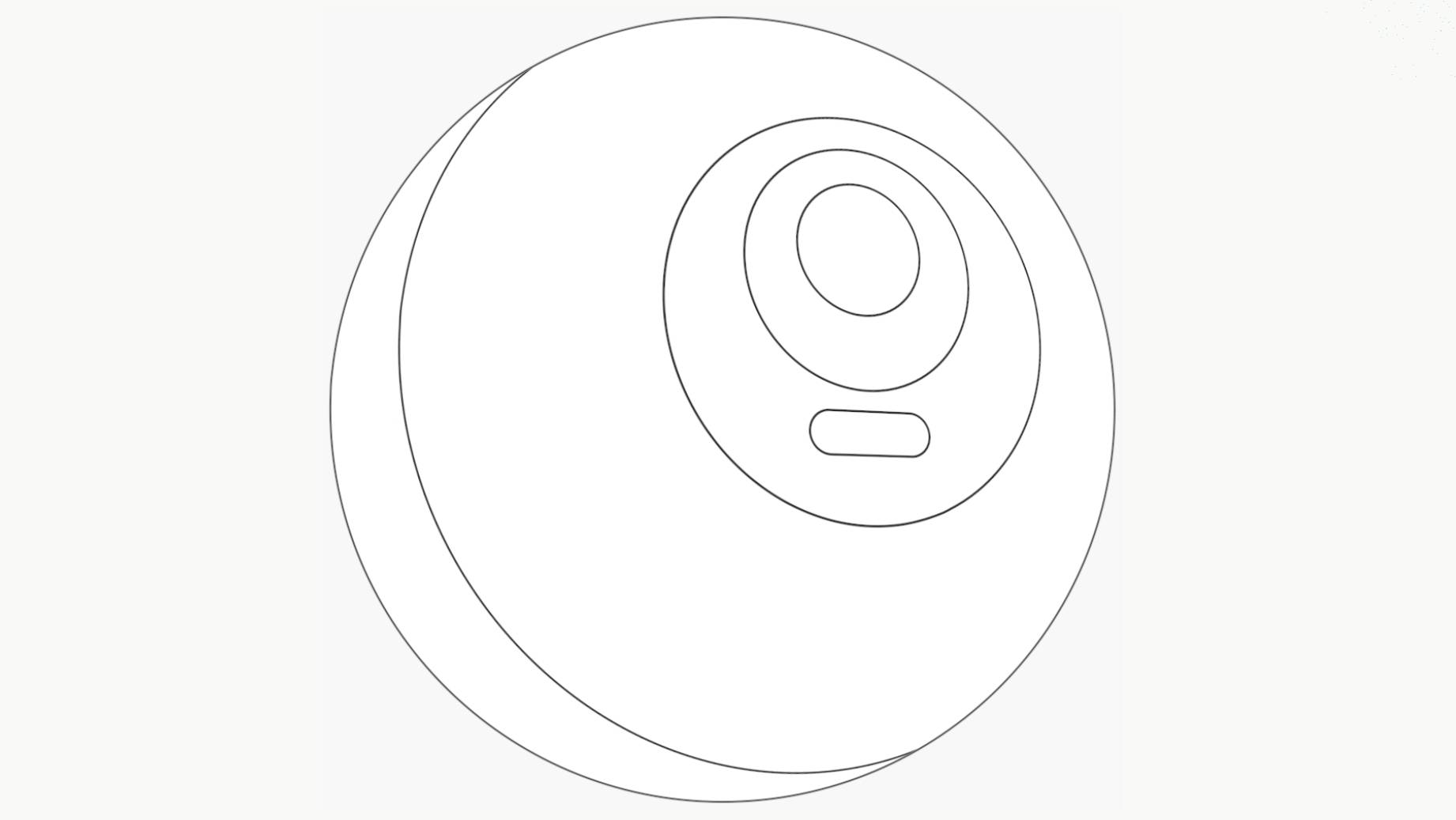 A sketch of a World Orb that&#039;s used to scan your iris to prove you&#039;re human