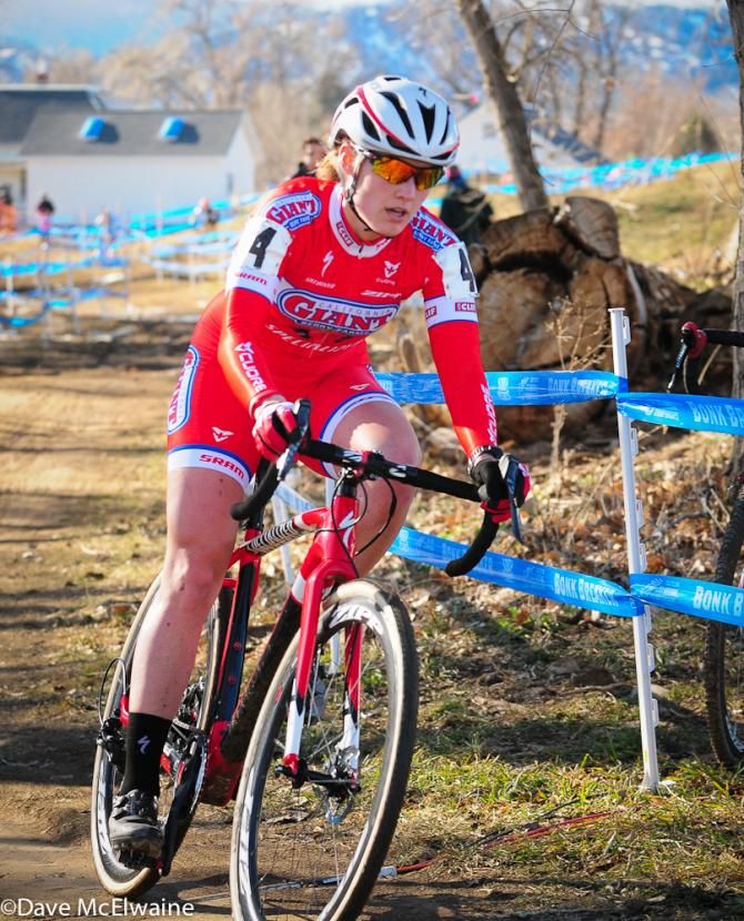Elle Anderson (California Giant Cycling) owned second place the entire race