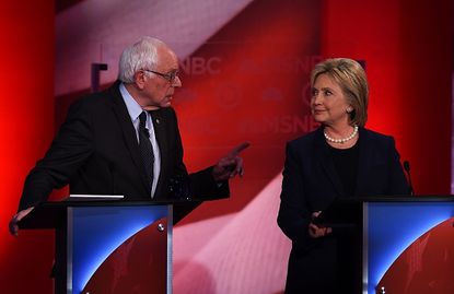 Sanders and Clinton nearly tied in latest national poll. 