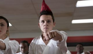 Jacob Bertrand as Hawk in Cobra Kai