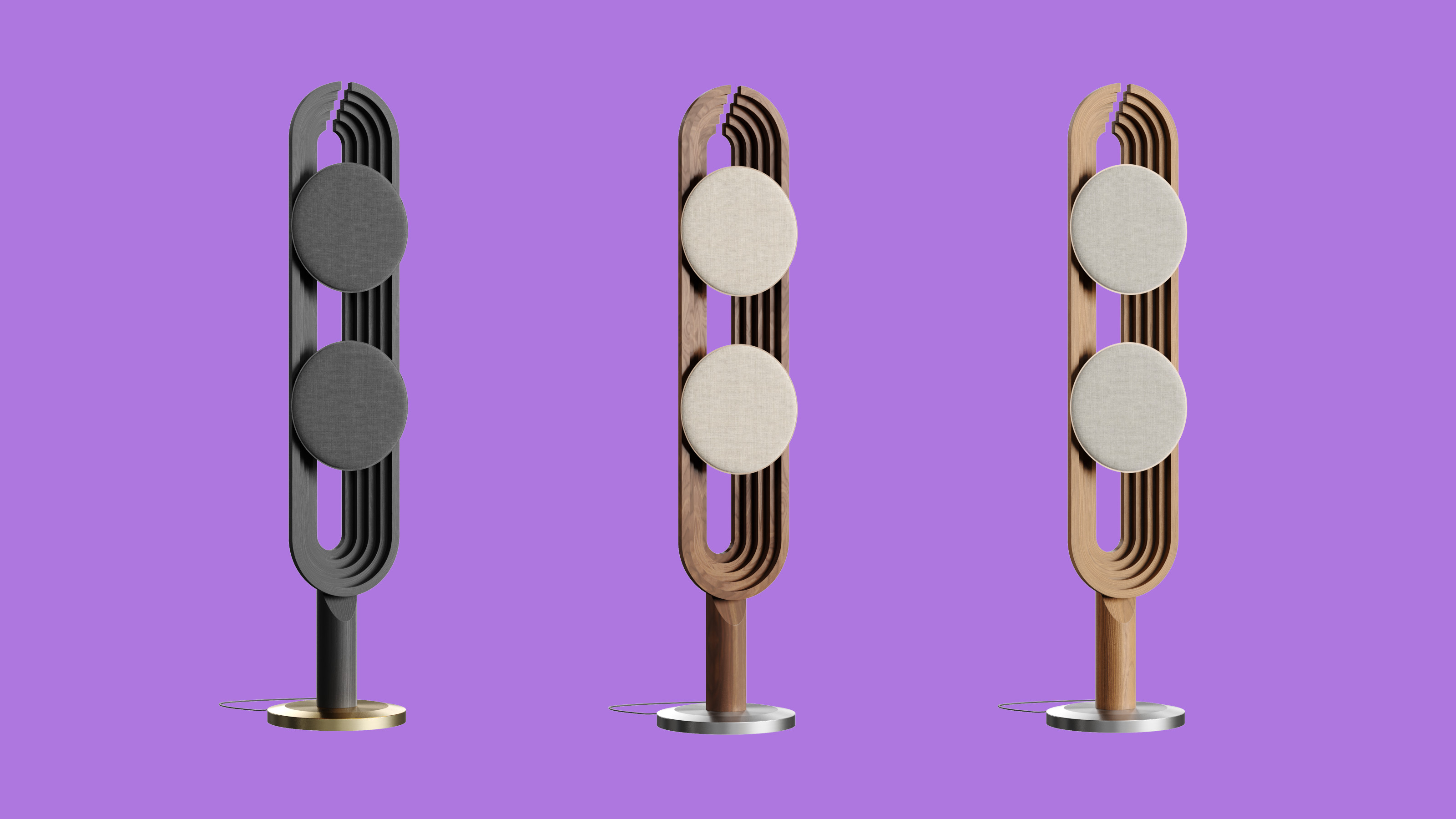 Pent Audio&#039;s Aurora speaker comes in a variety of natural finishes
