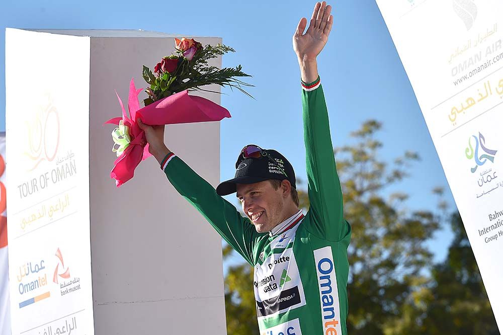Edvald Boasson Hagen (Dimension Data) on the podium