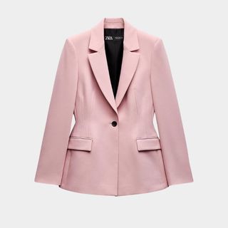 Zara tailored blazer cut out 