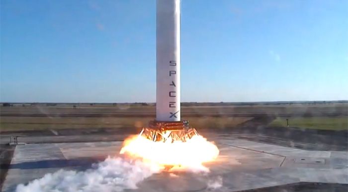 spacex grasshopper reusable rocket test hop