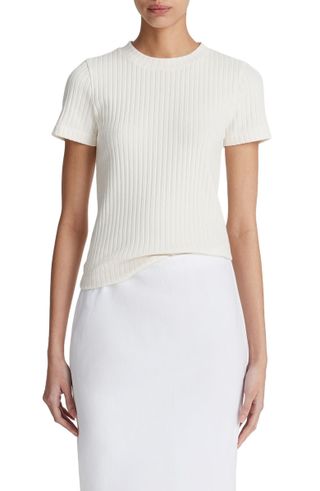 Vince, Rib Crewneck Top