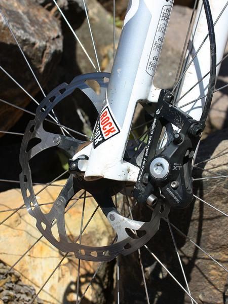 Magelky runs a 180mm rotor up front