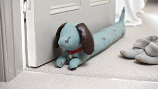 dog shaped draught excluder