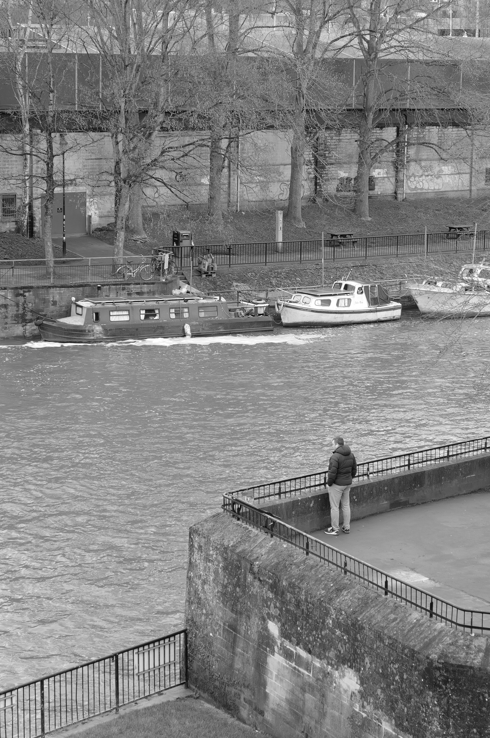 A photo taken on a Leica Q3 Monochrom black-and-white camera