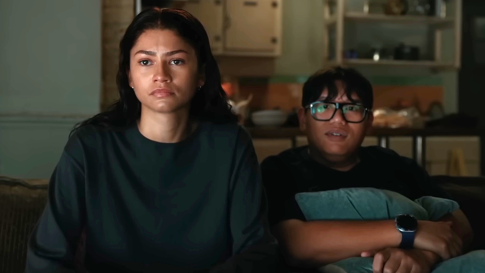 MJ (Zendaya) and Ned (Jacob Batalon) are shown in Spider-Man: Brand New Day.