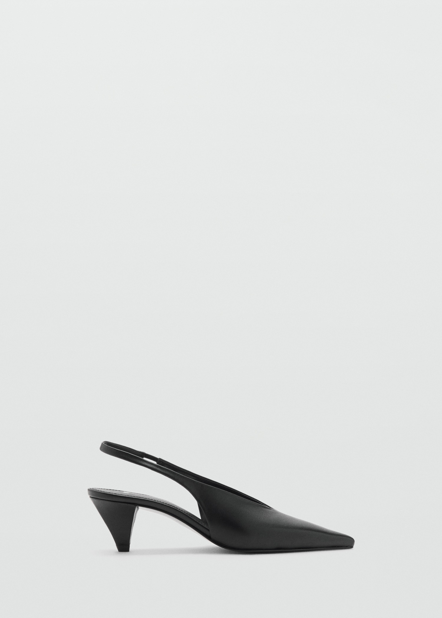 Pointed-Toe Leather Heeled Shoes - Women | Mango Usa