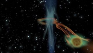 Black Hole Snacks on Super Jupiter