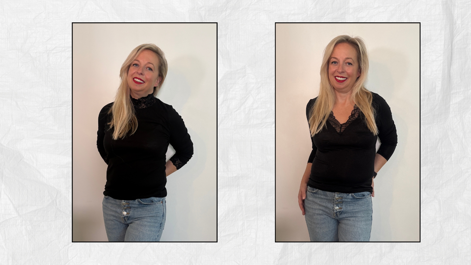 Antonia Kraskowski wearing black long sleeved thermals