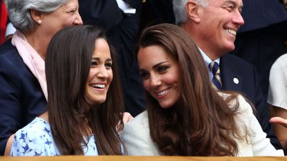 Kate and Pippa Middleton attend the Wimbledon Tennis Championships