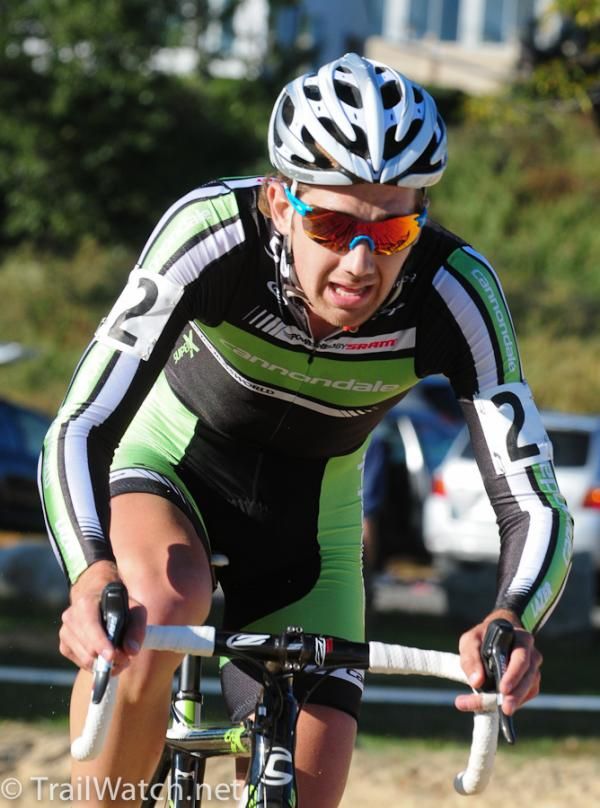 Jamey Driscoll (Cannondale-Cyclocrossworld.com) rides the sand pit
