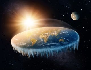 Most believers in a flat Earth think the planet is a flat disk surrounded by an ice wall.