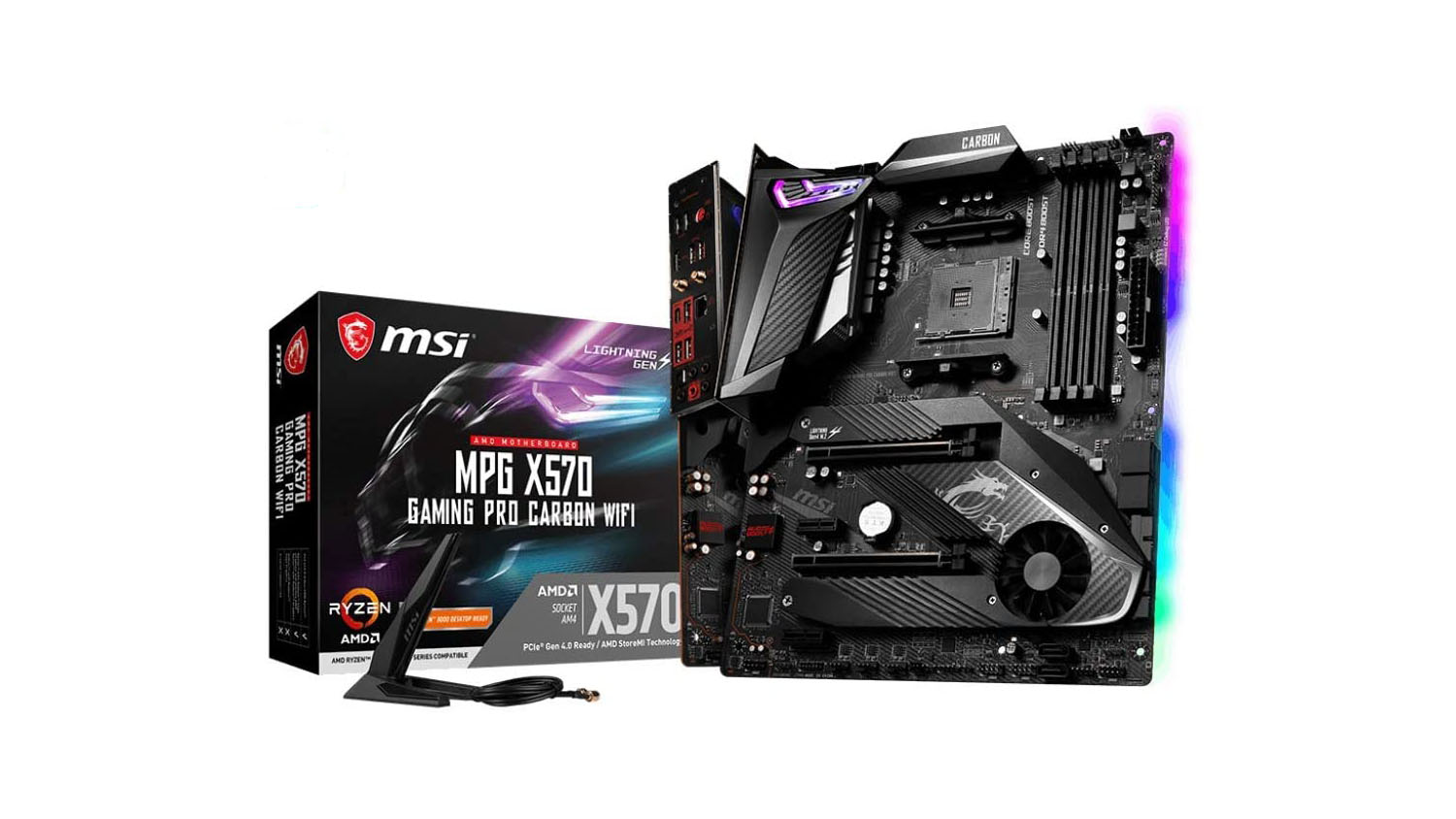 MSI MPG X570 GAMING PRO CARBON WIFI Gaming Motherboard