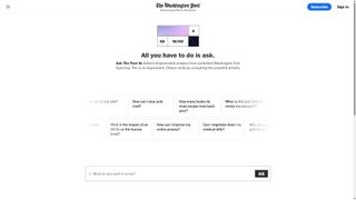 The Washington Post has an AI newsboy to answer all your questions