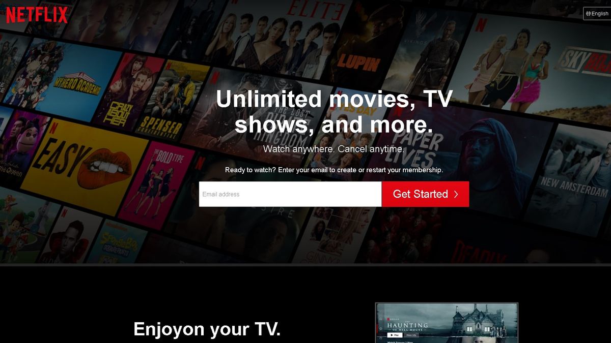 Fake Netflix Landing Page