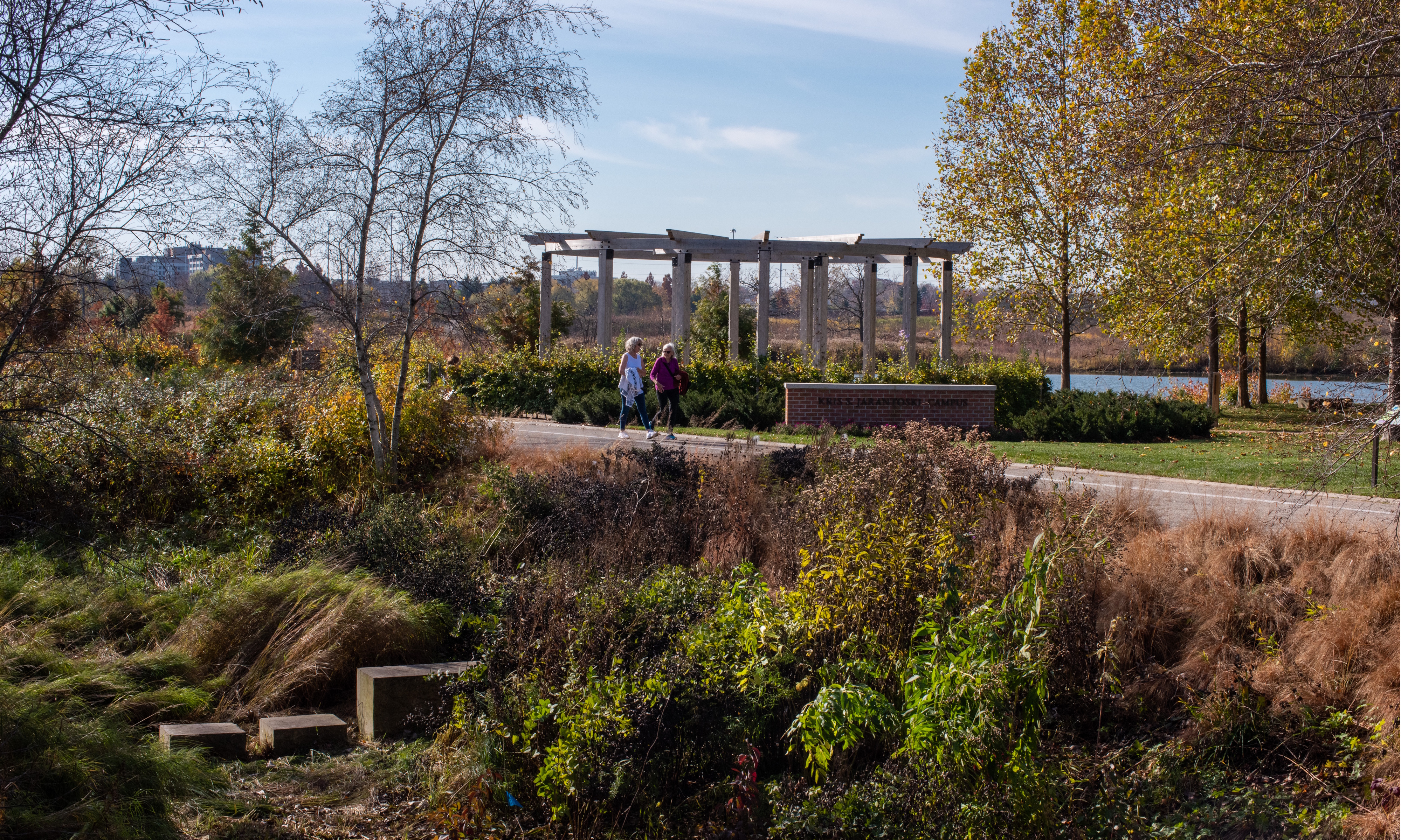 Chicago Botanic Garden in fall