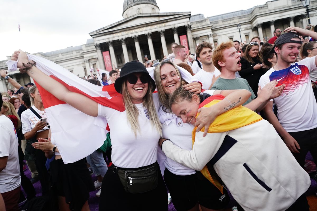 Fans watch England v Germany – UEFA Women’s Euro 2022 – Final