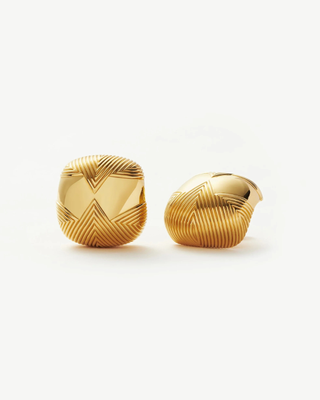 Missoma Hera Oversized Dome Ridge Stud Earrings