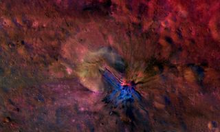 Vesta's Crater Aelia Composite