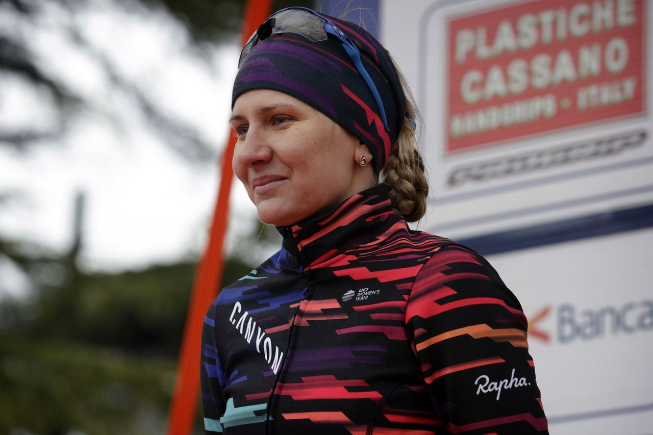 Alena Amialiusik (Canyon-SRAM) was the most aggressive rider