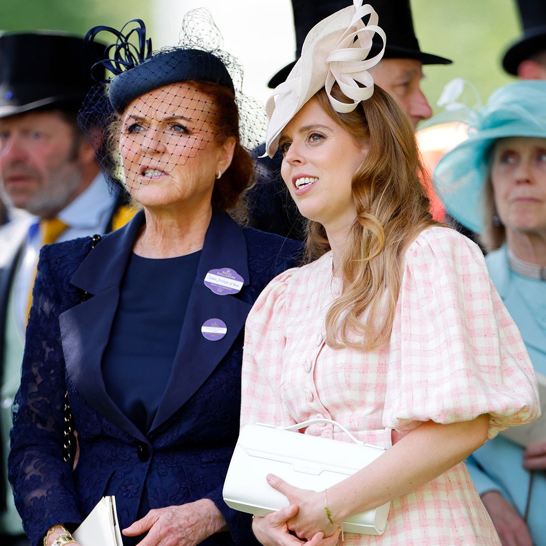 ASCOT, UNITED KINGDOM - JUNE 17: (EMBARGOED FOR PUBLICATION IN UK NEWSPAPERS UNTIL 24 HOURS AFTER CREATE DATE AND TIME) Sarah Ferguson, Duchess of York and Princess Beatrice attend day one of Royal Ascot at Ascot Racecourse on June 17, 2025 in Ascot, England. (Photo by Max Mumby/Indigo/Getty Images)