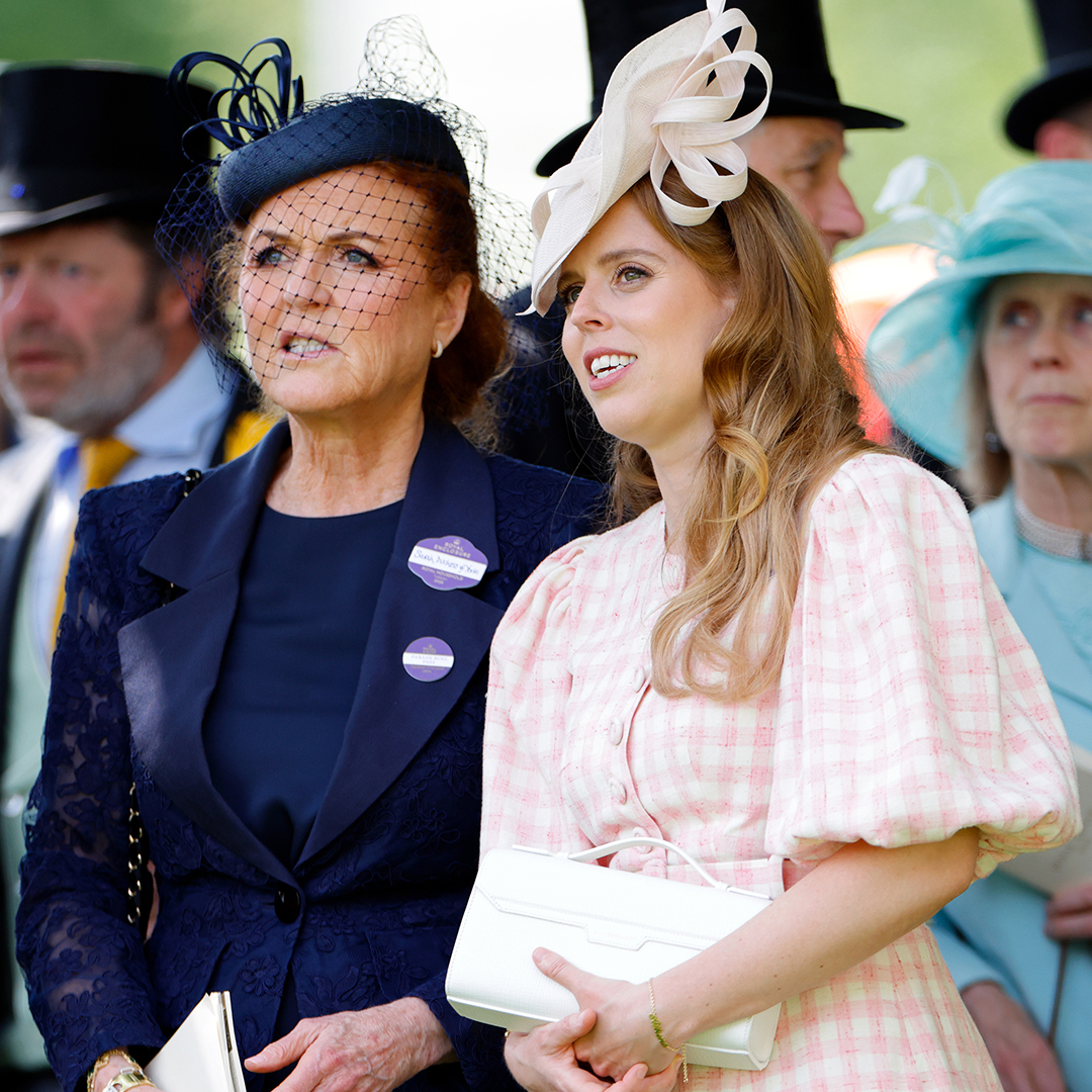 ASCOT, UNITED KINGDOM - JUNE 17: (EMBARGOED FOR PUBLICATION IN UK NEWSPAPERS UNTIL 24 HOURS AFTER CREATE DATE AND TIME) Sarah Ferguson, Duchess of York and Princess Beatrice attend day one of Royal Ascot at Ascot Racecourse on June 17, 2025 in Ascot, England. (Photo by Max Mumby/Indigo/Getty Images)