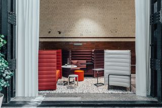Alcove workspace furniture by Vitra